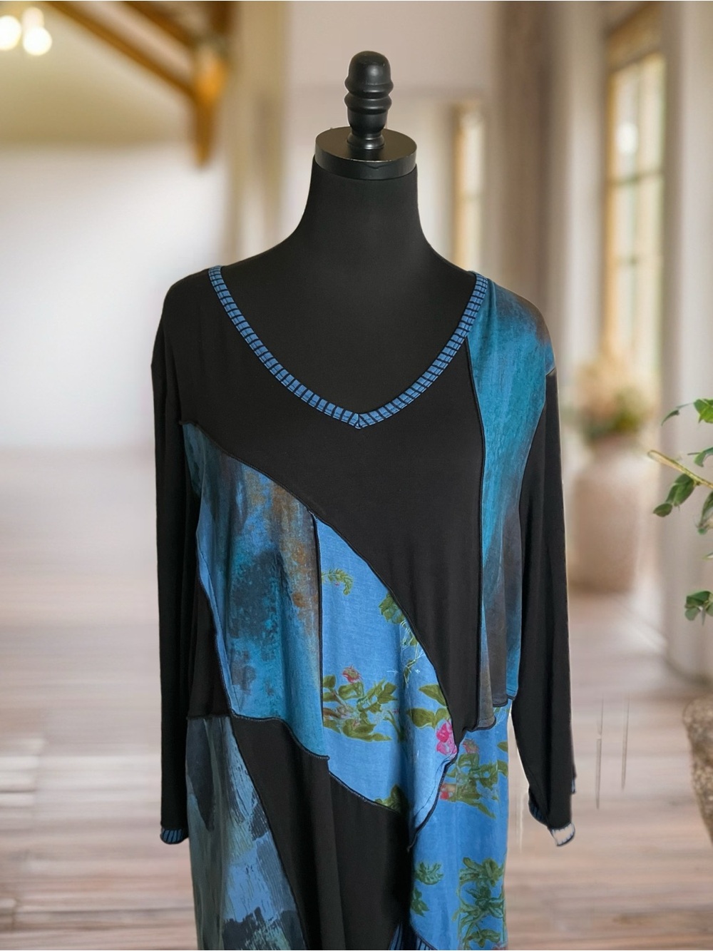 NWT Parsley & Sage Artsy Patchwork Tunic Top - Plus Size 1X - Picture 9 of 9